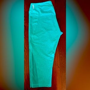 Zella High Waist Pocket Crop Leggings- 2XL, Turquoise